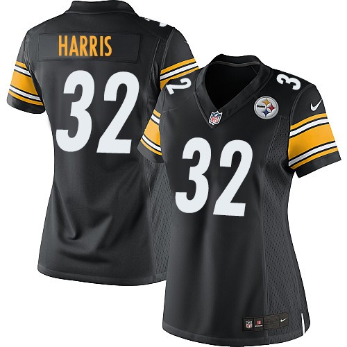 Women's Elite Franco Harris Nike Jersey Black Home - #32 NFL Pittsburgh Steelers